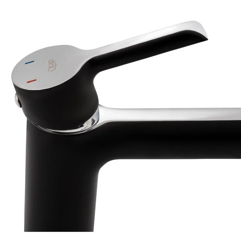 Змішувач для раковини Qtap Grand QTGRABCR001F Chrome/Black