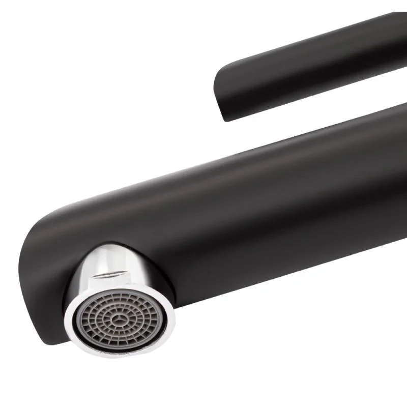Змішувач для раковини Qtap Grand QTGRABCR001F Chrome/Black