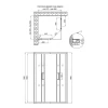 Душевая кабина Qtap Taurus CRM1099SC6 90х90 см, стекло Clear 6 мм покрытие CalcLess, без поддона