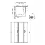 Душевая кабина Qtap Taurus CRM1099SC6 90х90 см, стекло Clear 6 мм покрытие CalcLess, без поддона