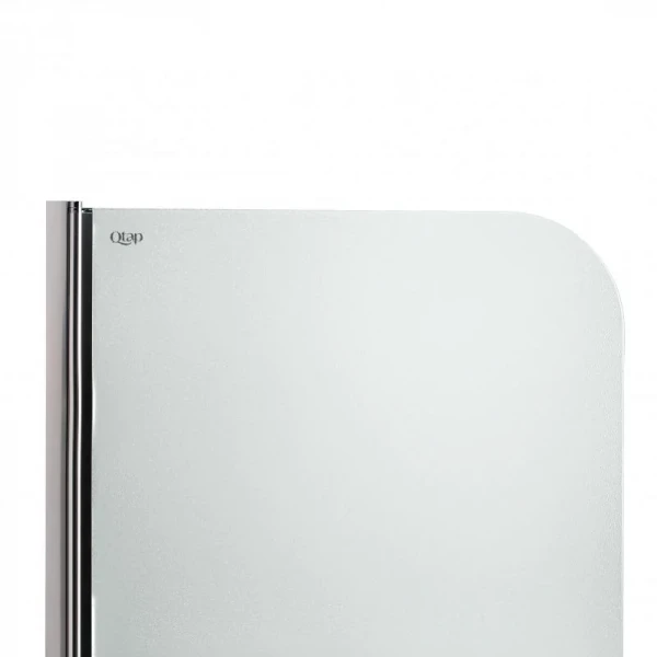 Штора на ванну Qtap Standard CRM407513APL стекло Pear 6 мм, 75х140 см, левая