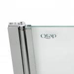 Штора на ванну Qtap Standard CRM407513APL стекло Pear 6 мм, 75х140 см, левая