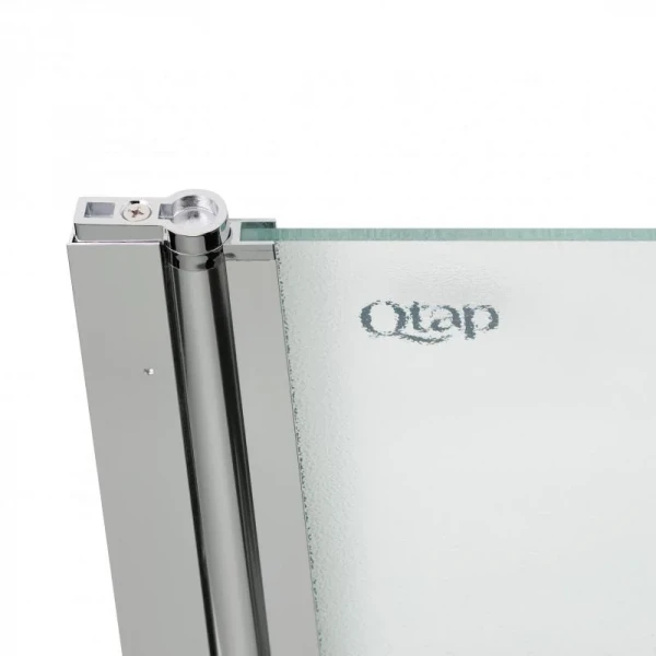 Штора на ванну Qtap Standard CRM407513APL стекло Pear 6 мм, 75х140 см, левая