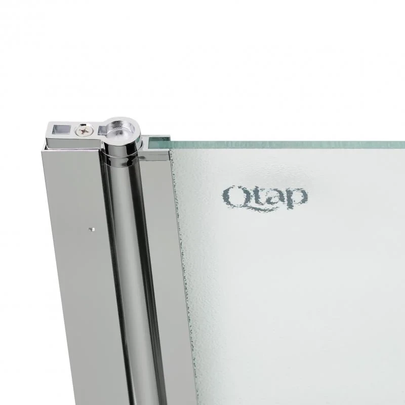Штора на ванну Qtap Standard CRM407513APL стекло Pear 6 мм, 75х140 см, левая