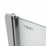 Штора на ванну Qtap Standard CRM407513APL стекло Pear 6 мм, 75х140 см, левая