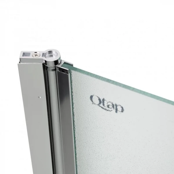 Штора на ванну Qtap Standard CRM407513APL стекло Pear 6 мм, 75х140 см, левая