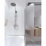 Штора на ванну Qtap Standard CRM407513APR стекло Pear 6 мм, 75х140 см, правая