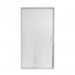 Душевая дверь в нишу Qtap Taurus CRM201-11.C6 97-108x185 см, стекло Clear 6 мм, покрытие CalcLess