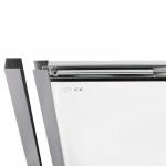 Душевая дверь в нишу Qtap Taurus CRM201-11.C6 97-108x185 см, стекло Clear 6 мм, покрытие CalcLess