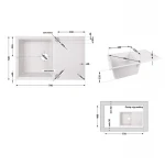 Кухонная мойка Lidz 790x495/230 WHI-01 (LIDZWHI01790495230)