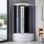 Душевой бокс Lidz Tani SB90x90.SAT.HIGH.GR, стекло тонированное 4 мм