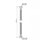 Гибкая подводка для воды SD Forte ВВ 60 см SF391W60