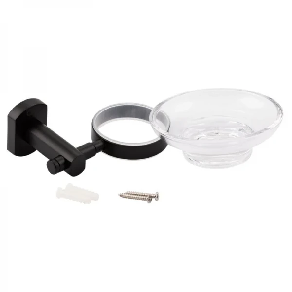 Мыльница Qtap Liberty настенная QTLIBBLM1159 Black