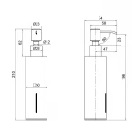 Дозатор для жидкого мыла Qtap Liberty QTLIBCRM11522 Chrome