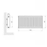 Радиатор стальной Thermo Alliance 11 тип 500х1400 боковое подключение