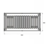 Радиатор стальной Thermo Alliance 22 тип 500х800 боковое подключение