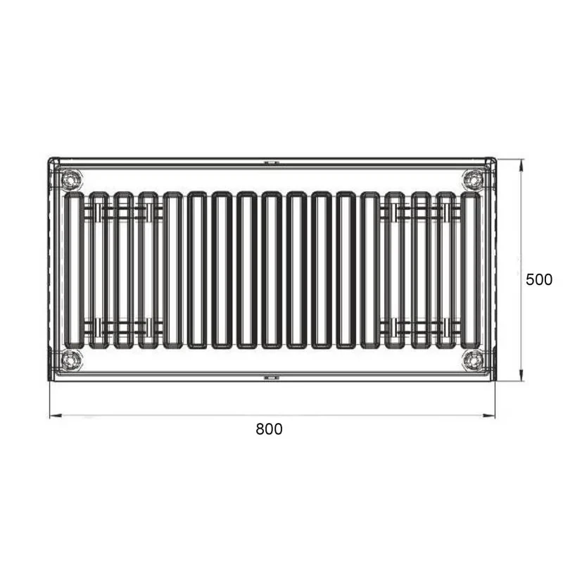 Радиатор стальной Thermo Alliance 22 тип 500х800 боковое подключение