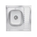 Кухонна мийка Lidz 6060-L 0,6 мм Satin (LIDZ6060SAT06)