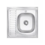 Кухонна мийка Lidz 6060-R 0,6 мм Satin (LIDZ6060RSAT06)