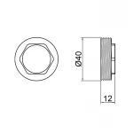 Гайка для смесителя Lidz Repair D-40 LDREP4034771