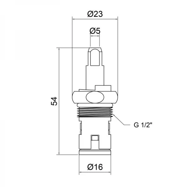 Кран-букса для смесителя Lidz Repair 02100 1/2 керамическая LDREP0210034808