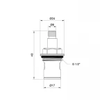 Кран-букса для смесителя Lidz Repair 02200 1/2 керамическая LDREP0220034809