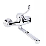 Смеситель для кухни локтевой Lidz Watt 009 настенный  (k35) LDWAT009CRM34862 Chrome