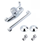 Смеситель для кухни локтевой Lidz Watt 009 настенный  (k35) LDWAT009CRM34862 Chrome