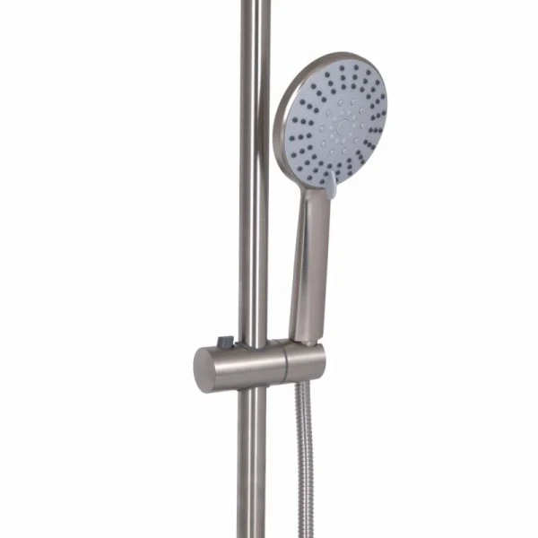 Душевая система универсальная Lidz Aria 1030 на три потребителя (с изливом) (k35) LDARI1030NKS34932 Nickel
