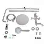 Душевая система универсальная Lidz Aria 1030 на три потребителя (с изливом) (k35) LDARI1030NKS34932 Nickel