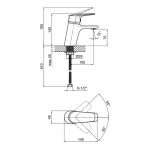 Смеситель для раковины Lidz Gloria 001F (k35) LDGLO001FCRM35116 Chrome