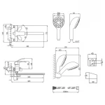 Смеситель для ванны Lidz Anny 005 с поворотным изливом (c душевым гарнитуром) (k40) LDANN005CRM35120 Chrome