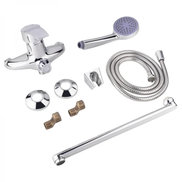 Смеситель для ванны Lidz Anny 005 с поворотным изливом (c душевым гарнитуром) (k40) LDANN005CRM35120 Chrome