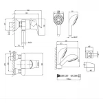 Смеситель для душа Lidz Anny 010 (с душевым гарнитуром) (k40) LDANN010CRM35124 Chrome