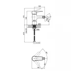 Змішувач для біде Lidz Nicole 001AF (k35) LDNIC001AFBLA35179 Black