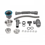 Мойка для кухни интегрированная Lidz Handmade H6050 (LDH6050BRU35371) Brushed Steel 3,0/1,0 мм