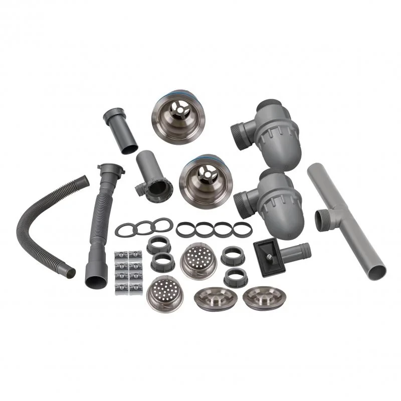 Мойка для кухни с двумя чашами интегрированная Lidz Handmade H7843 (LDH7843BRU35387) Brushed Steel 3,0/1,0 мм