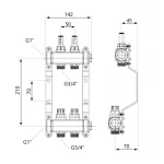 Коллектор с расходомерами SD Plus 1