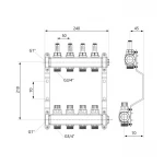 Коллектор с расходомерами SD Plus 1
