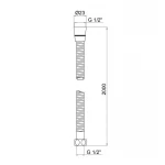 Шланг Lidz Niagara 04 2 м LDNIA04CRM35453 Chrome