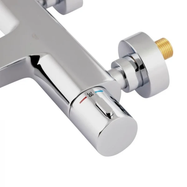 Смеситель для ванны Qtap Votice термостатический QTVOT30T1051GC Chrome