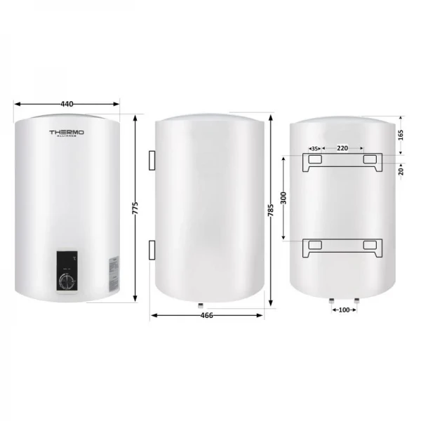 Водонагреватель электрический Thermo Alliance 80 л вертикальный, сухой ТЭН 2,0 кВт D80V20J3(D)K