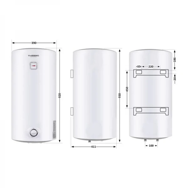 Водонагреватель электрический Thermo Alliance 80 л SLIM вертикальный, мокрый ТЭН 1,5 кВт D80V15Q2