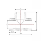 Тройник PPR Blue Ocean 