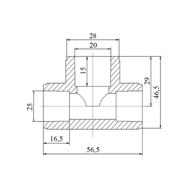 Трійник PPR Blue Ocean 