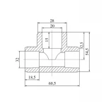 Тройник PPR Blue Ocean 