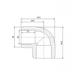 Уголок PPR Blue Ocean 