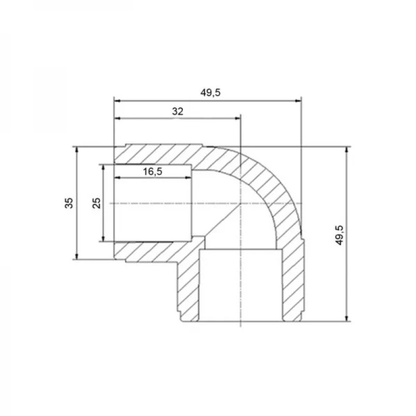 Уголок PPR Blue Ocean 