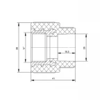 Муфта PPR Blue Ocean 