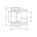 Муфта PPR Blue Ocean 